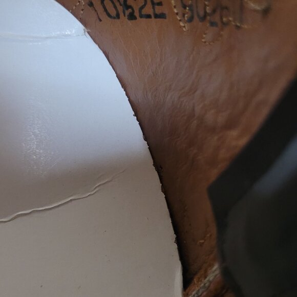 VINTAGE LUCCHESE CLASSICS L6630 GOAT SKIN WESTERN BOOT 10.5 EE - Picture 4 of 5